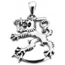 Finnish Lion - Silver Pendant XL